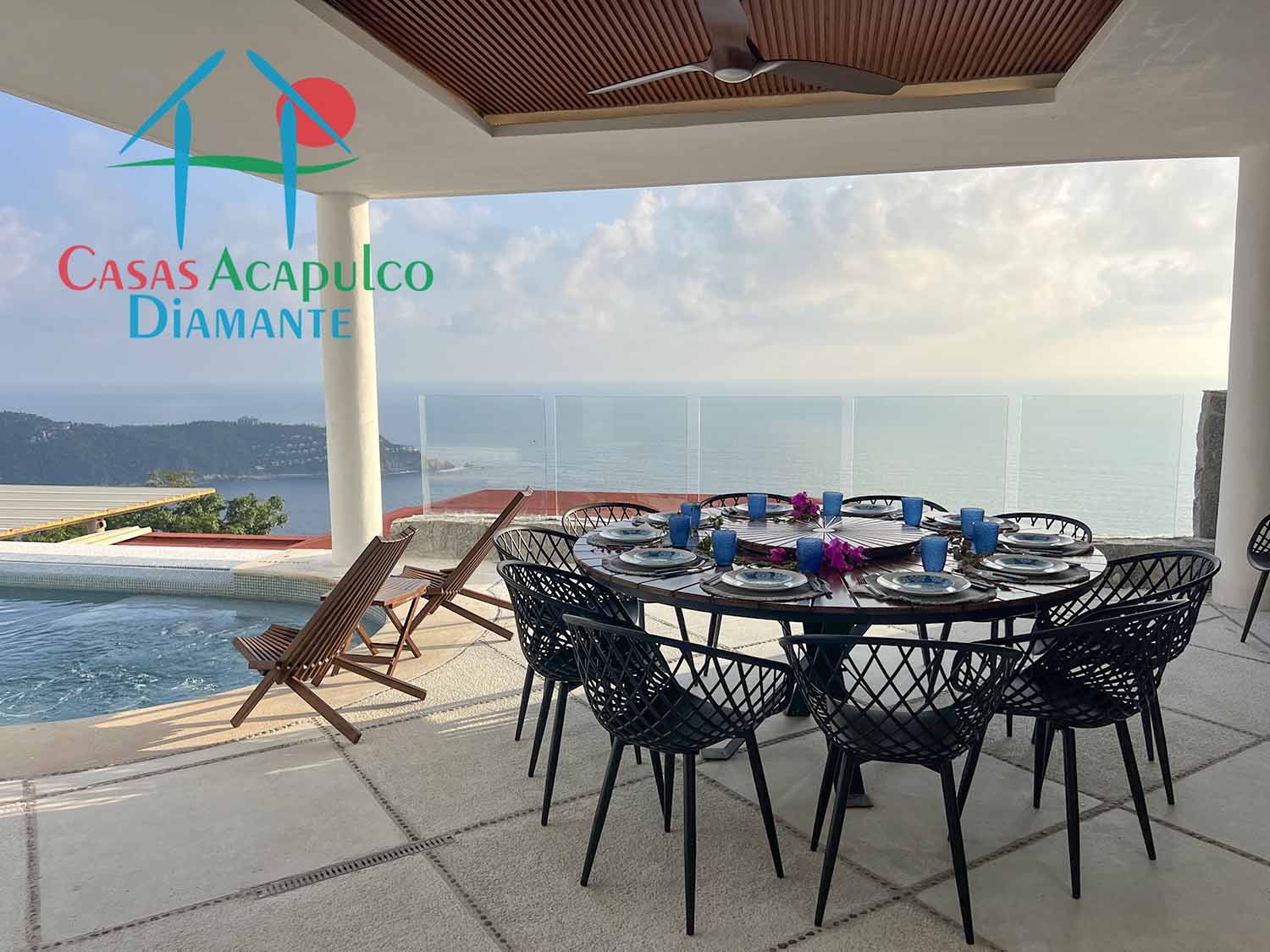 Brisas del Marqués Palmetto 9 Villa Frida - Terraza y alberca 3